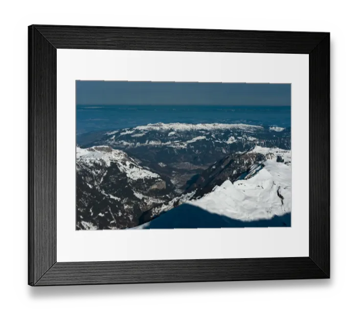 Framed Print : Landscape view from Jungfraujoch Framed Print : Landscape view from Jungfraujoch