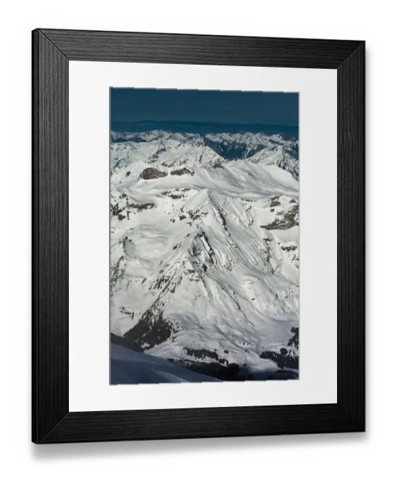 Framed Print : Landscape view from Jungfraujoch