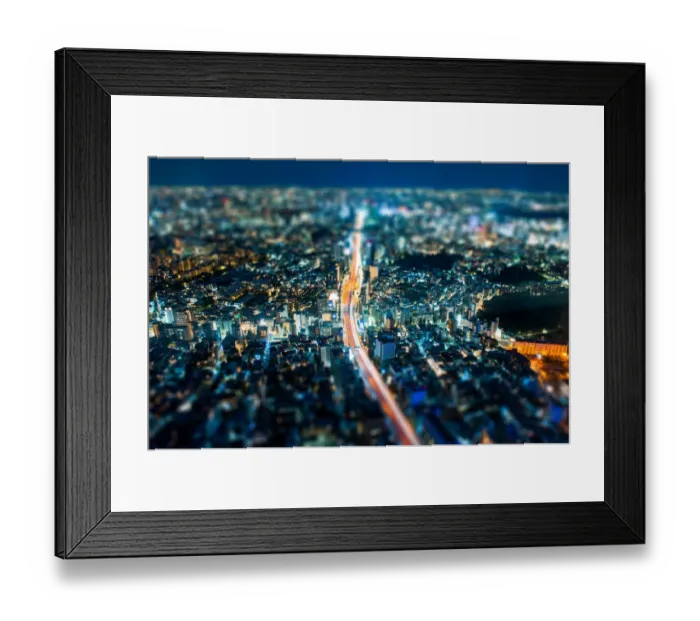Framed Print : Tokyo city at night Framed Print : Tokyo city at night