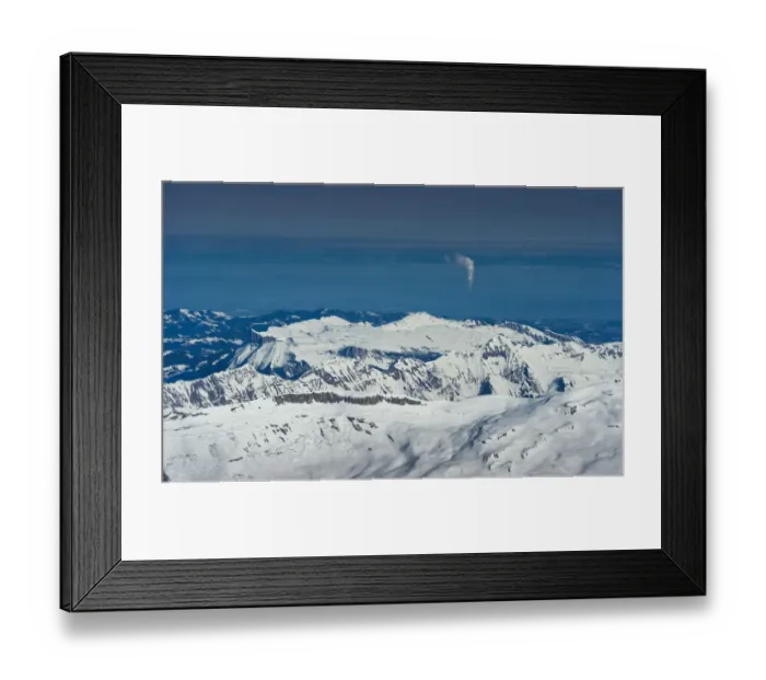 Framed Print : Landscape view from Jungfraujoch