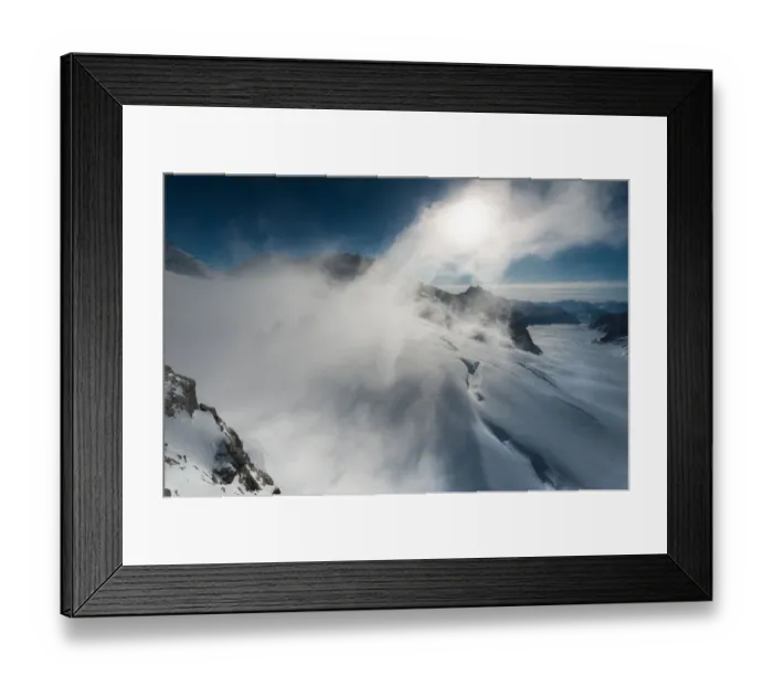 Framed Print : Landscape view from Jungfraujoch Framed Print : Landscape view from Jungfraujoch
