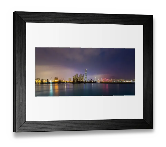 Framed Print : Hongkong bay area from Kowloon side Framed Print : Hongkong bay area from Kowloon side