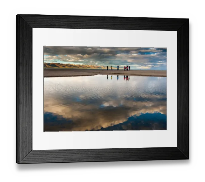 Framed Print : Lake. Namtso lake near men