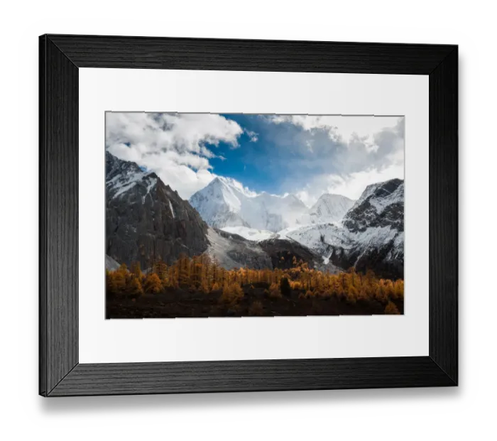 Framed Print : Snow mountain in yading national park Framed Print : Snow mountain in yading national park