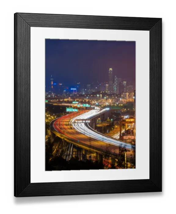 Framed Print : Aerial view of Hongkong city Framed Print : Aerial view of Hongkong city