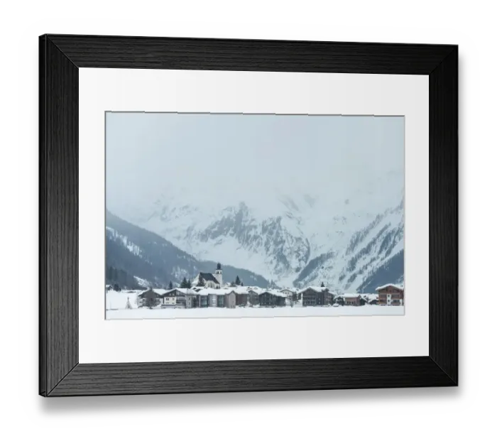 Framed Print : Small town in Switzerland