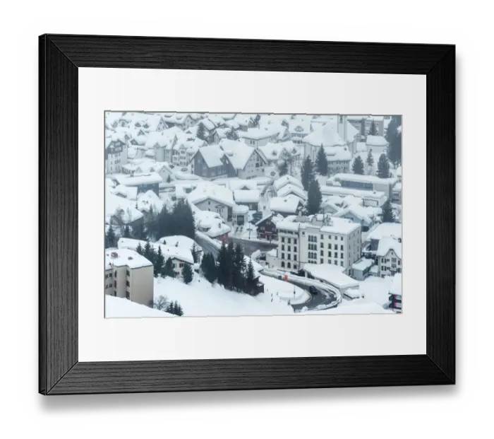 Framed Print : Small town in Switzerland Framed Print : Small town in Switzerland