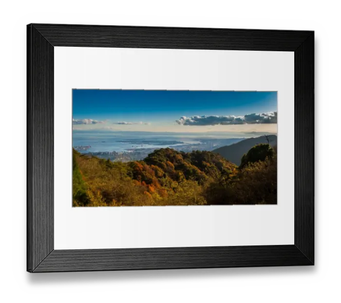 Framed Print : Osaka bay from Rokko mountain Framed Print : Osaka bay from Rokko mountain