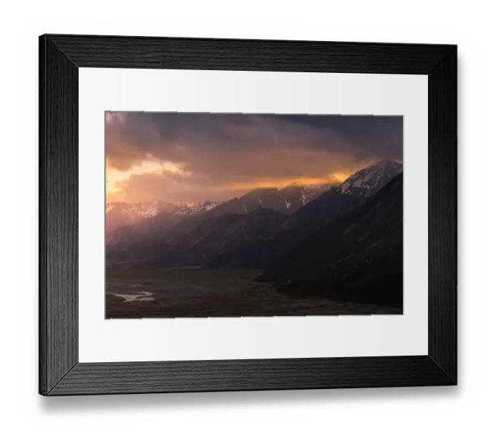 Framed Print : Mount Cook national park, New zealand