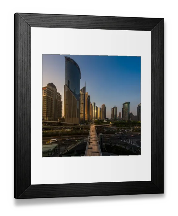 Framed Print : Shanghai Pudong business district Framed Print : Shanghai Pudong business district
