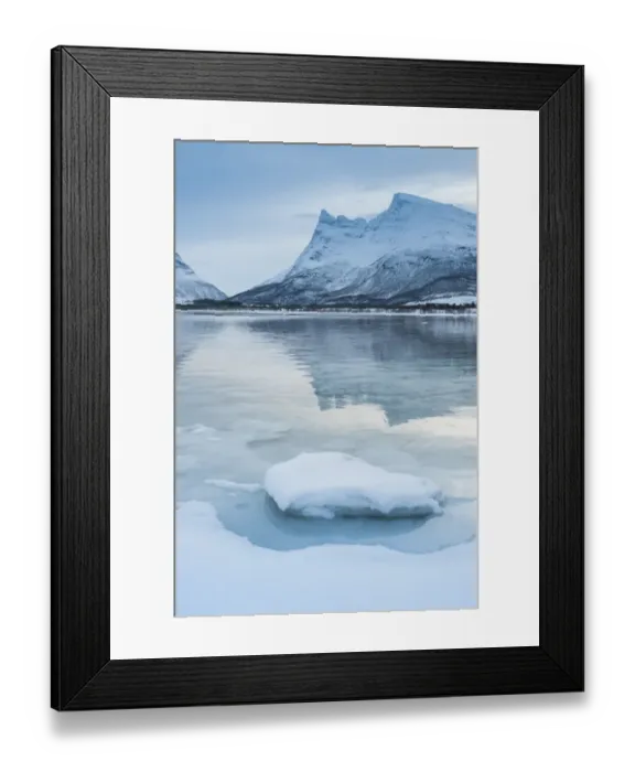 Framed Print : Winter lake in Tromso Framed Print : Winter lake in Tromso