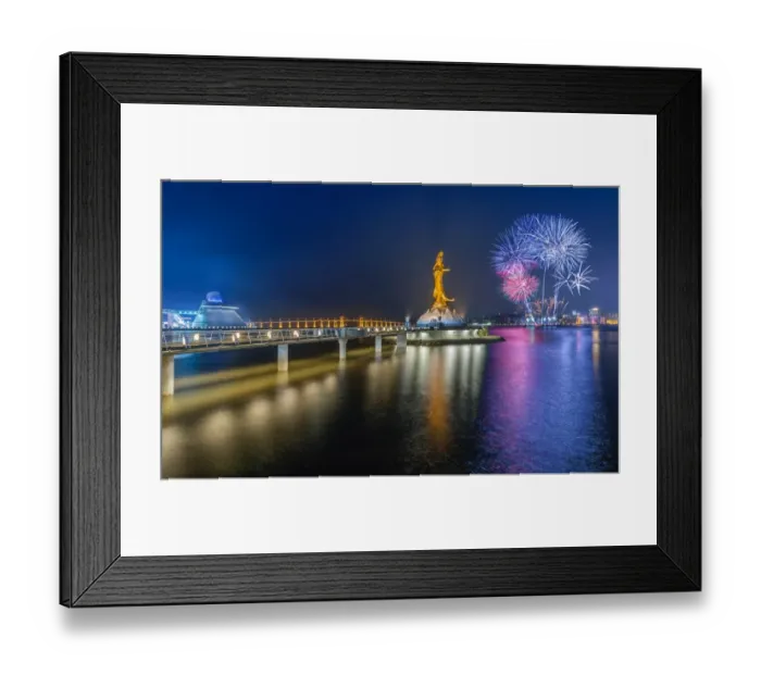 Framed Print : Chinese new year fireworks in Macau Framed Print : Chinese new year fireworks in Macau