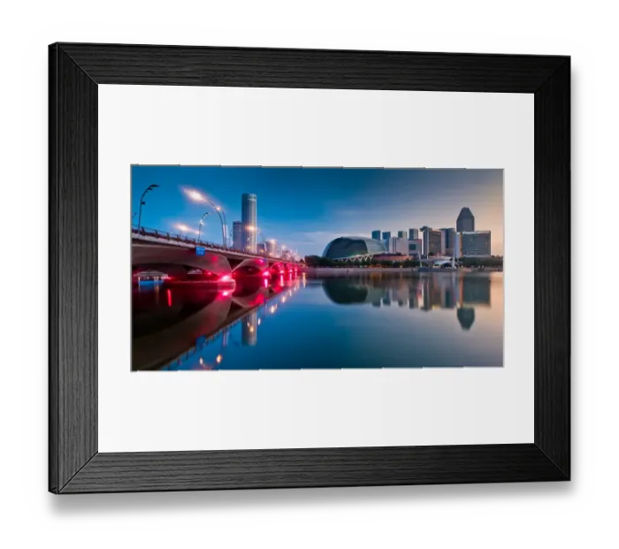 Framed Print : Singapore Esplanade with reflection Framed Print : Singapore Esplanade with reflection