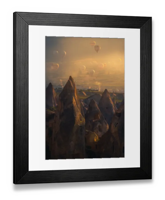 Framed Print : Hot air balloon at Cappadocia Framed Print : Hot air balloon at Cappadocia