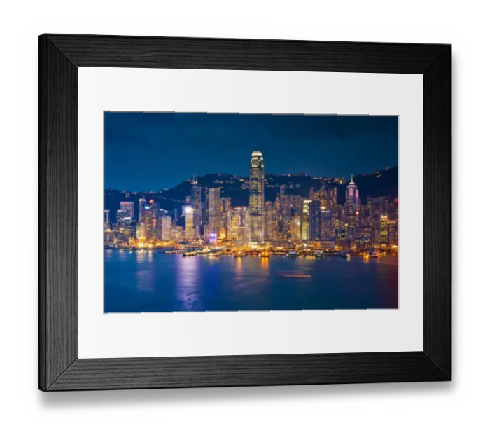 Framed Print : Hong Kong skyline Framed Print : Hong Kong skyline