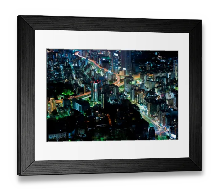 Framed Print : Road in Tokyo at night Framed Print : Road in Tokyo at night