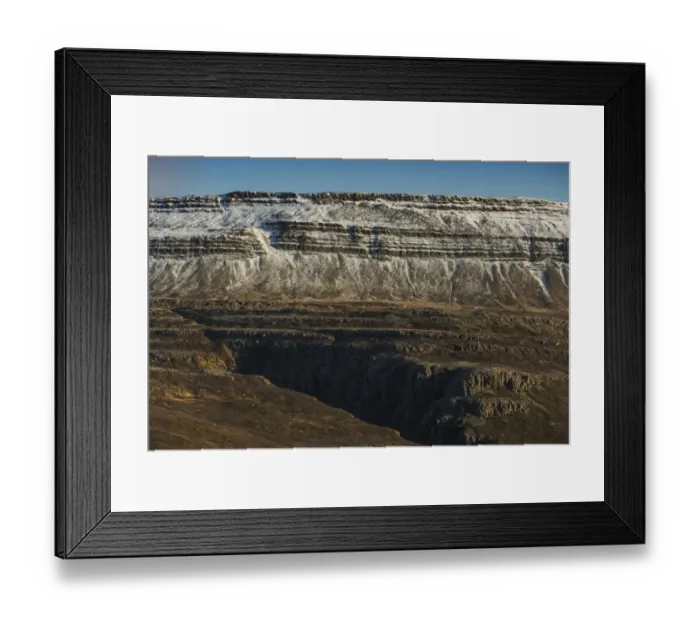 Framed Print : West fjord mountain pattern Framed Print : West fjord mountain pattern