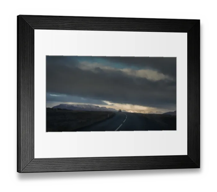 Framed Print : Rural road through Iceland landscape Framed Print : Rural road through Iceland landscape