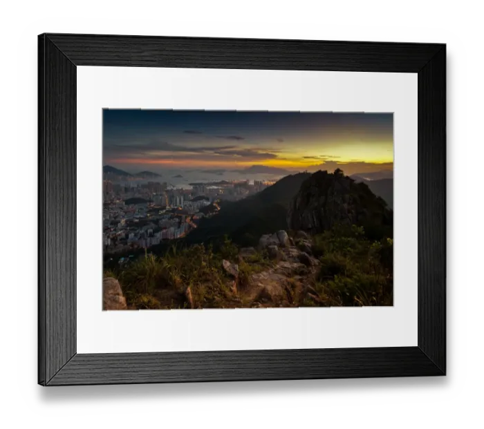 Framed Print : Lion rock peak of Hong Kong Framed Print : Lion rock peak of Hong Kong