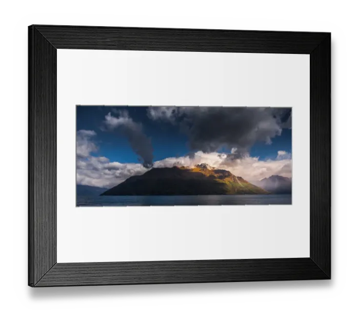 Framed Print : a mountain view over Glenorchy scenic road Framed Print : a mountain view over Glenorchy scenic road