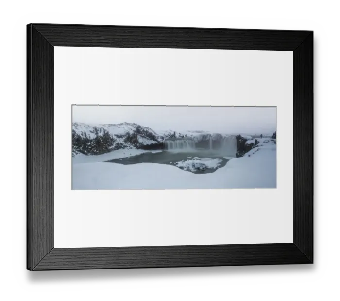 Framed Print : Godafoss waterfall in winter Framed Print : Godafoss waterfall in winter