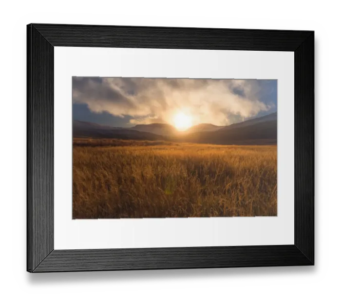 Framed Print : Farmland in the valley in Westfjords, Iceland Framed Print : Farmland in the valley in Westfjords, Iceland