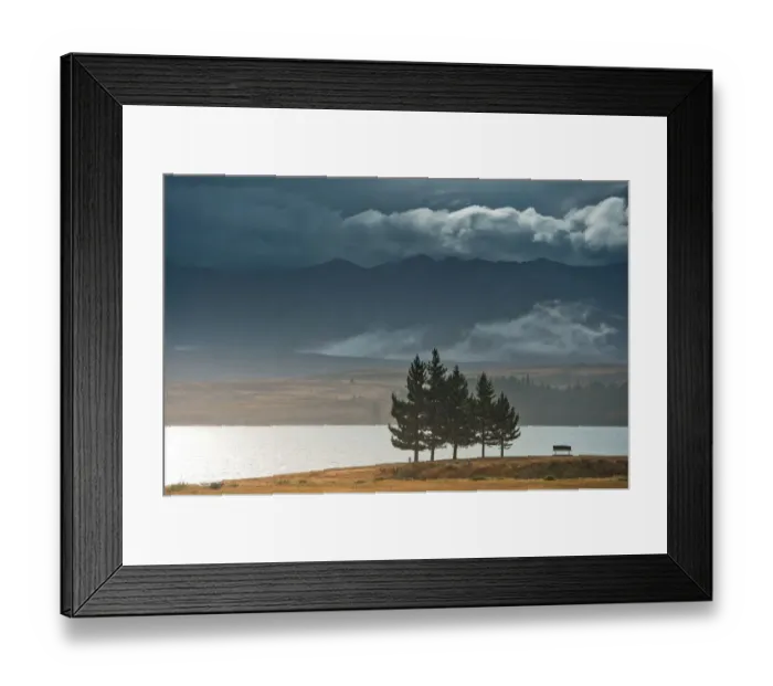 Framed Print : Lake Tekapo while raining Framed Print : Lake Tekapo while raining