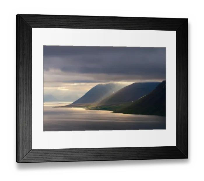 Framed Print : West fjords landscape, Iceland