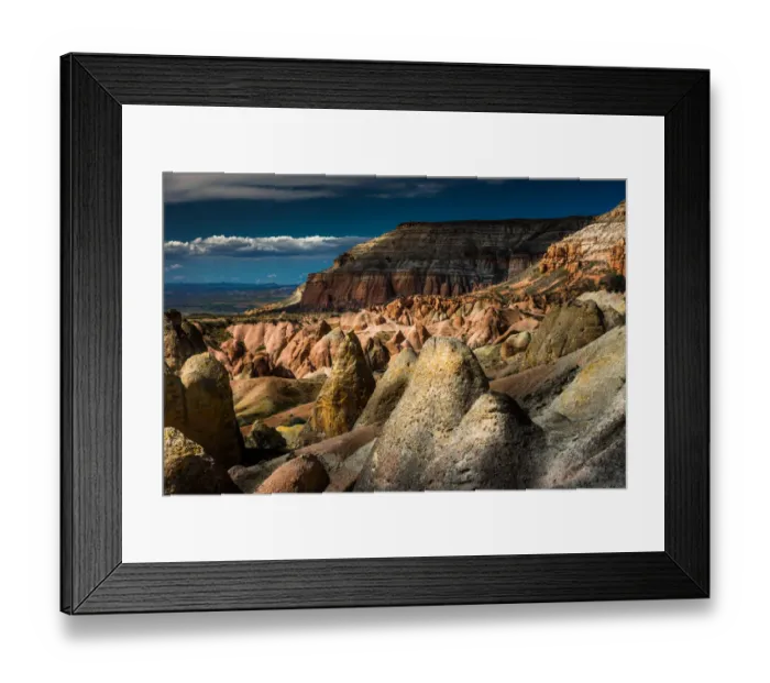 Framed Print : Interesting rock terrain in Cappadocia Framed Print : Interesting rock terrain in Cappadocia