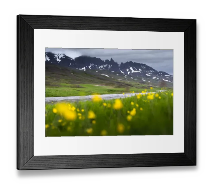 Framed Print : Rural landscape scene of Iceland Framed Print : Rural landscape scene of Iceland