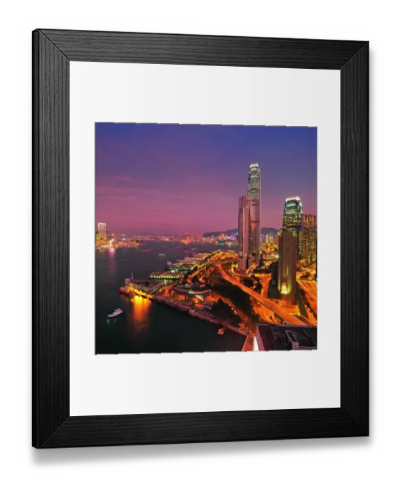 Framed Print : Hongkong at night Framed Print : Hongkong at night
