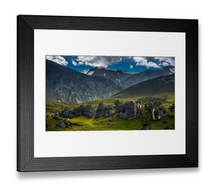 Framed Print : landscape scene of Castle hill Framed Print : landscape scene of Castle hill