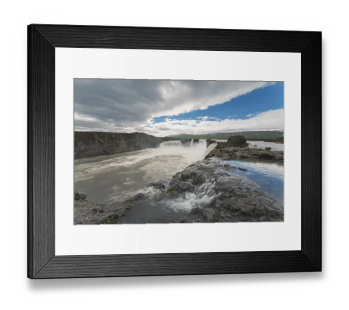 Framed Print : Godafoss waterfall, Iceland Framed Print : Godafoss waterfall, Iceland