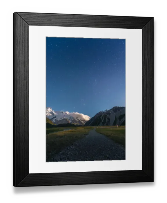 Framed Print : Million of Stars over Mt Cook national park Framed Print : Million of Stars over Mt Cook national park