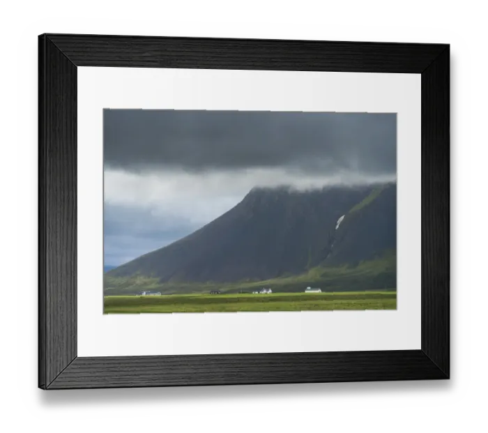 Framed Print : iceland mountain range