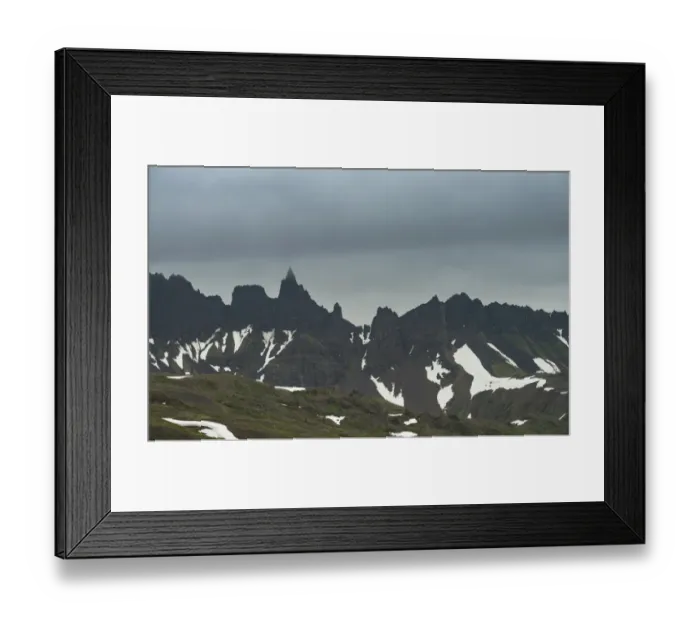 Framed Print : a beautiful mountain shape in Iceland