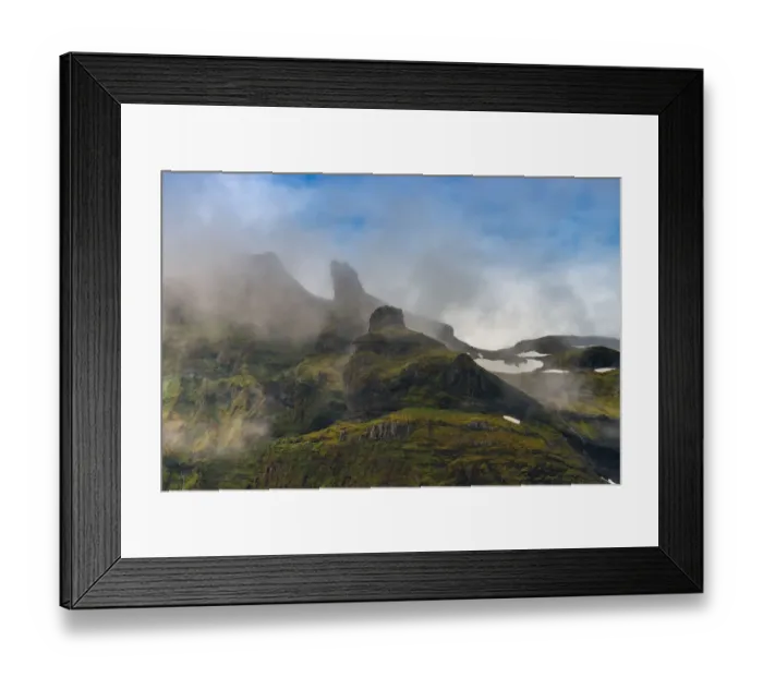 Framed Print : close up of iceland mountain landscape in Summer Framed Print : close up of iceland mountain landscape in Summer