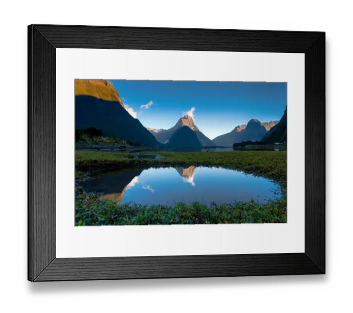 Framed Print : Milforsound with small pond Framed Print : Milforsound with small pond