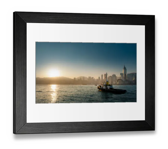 Framed Print : Sunrise at Victoria harbor Framed Print : Sunrise at Victoria harbor