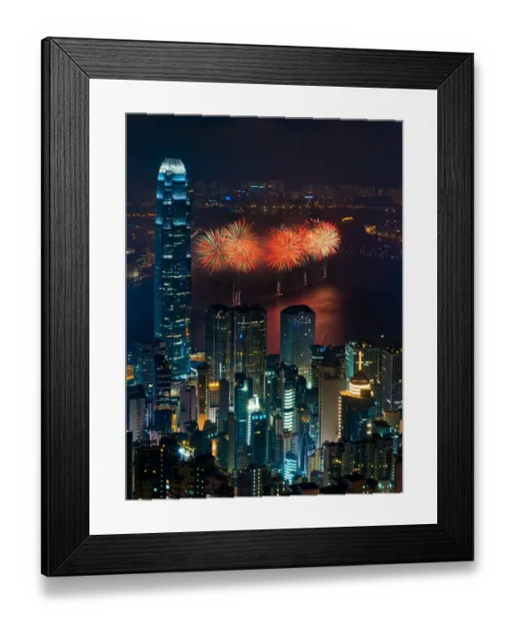 Framed Print : Hongkong National fireworks Framed Print : Hongkong National fireworks
