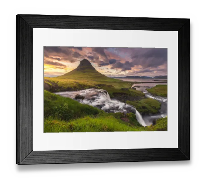 Framed Print : Kirkjufell waterfall