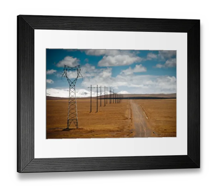 Framed Print : Empty road
