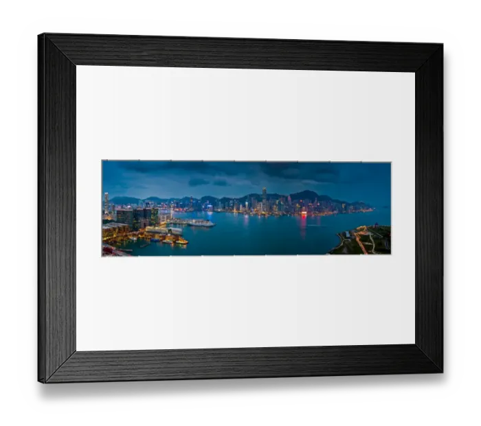 Framed Print : Panorama of hongkong island
