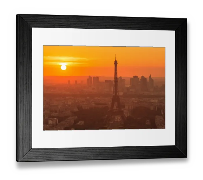 Framed Print : Paris cityscape at sunset Framed Print : Paris cityscape at sunset
