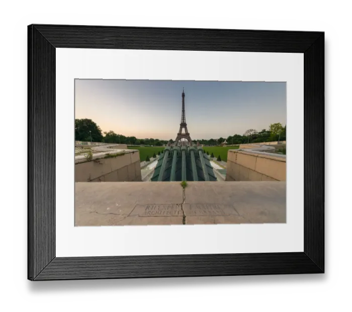 Framed Print : Eiffel tower view from Park de trocadero
