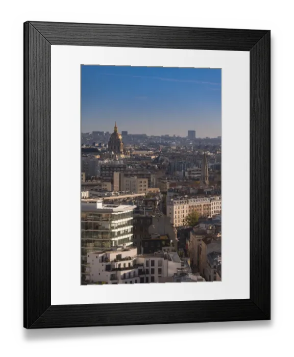 Framed Print : Paris city view with Paris army museum as focal point Framed Print : Paris city view with Paris army museum as focal point