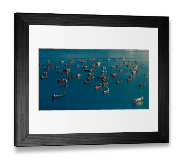 Framed Print : Fleet of Ships at Victoria habour Framed Print : Fleet of Ships at Victoria habour