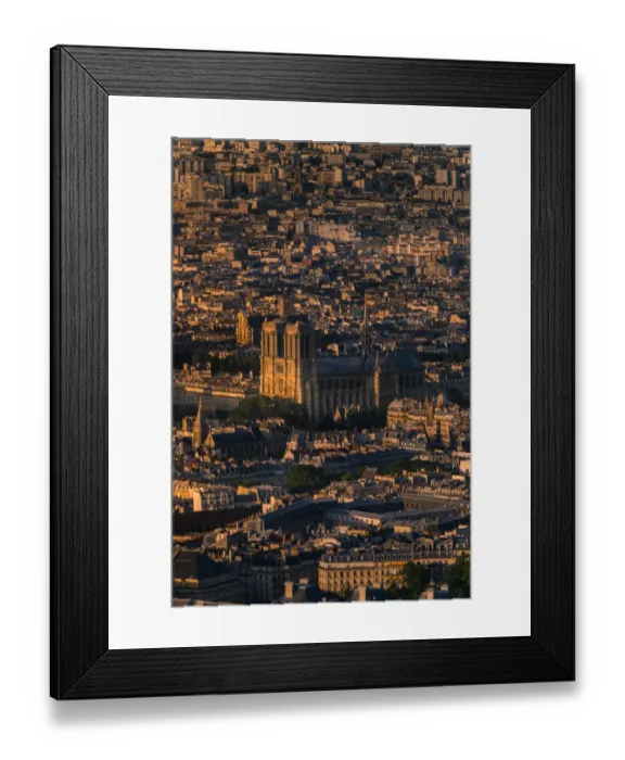 Framed Print : High angle view of Notre dame