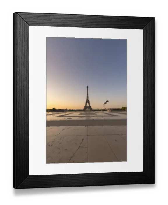 Framed Print : Eiffel tower view from jardins de trocadero Framed Print : Eiffel tower view from jardins de trocadero