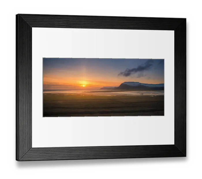 Framed Print : Sunset at Westfjord Framed Print : Sunset at Westfjord